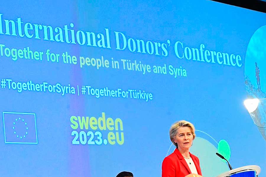 UE, conferencia de donantes para Turquía y Siria