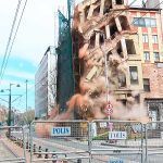 Estambul, derrumbe de un edificio en Beyoğlu