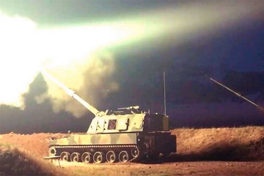 Turkish army, artillery fire