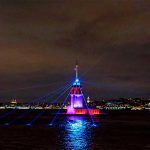 Estambul, espectáculo de luces en la Torre de la Doncella