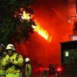 incendio en un edificio de Estambul
