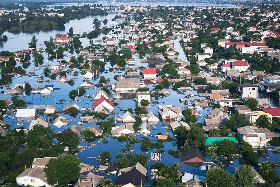 Ukraine, flooding of Kherson