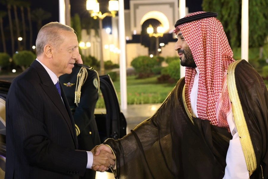Erdoğan and Salman in Saudi Arabia