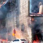 Estambul, incendio en un centro cultural de Esenyurt