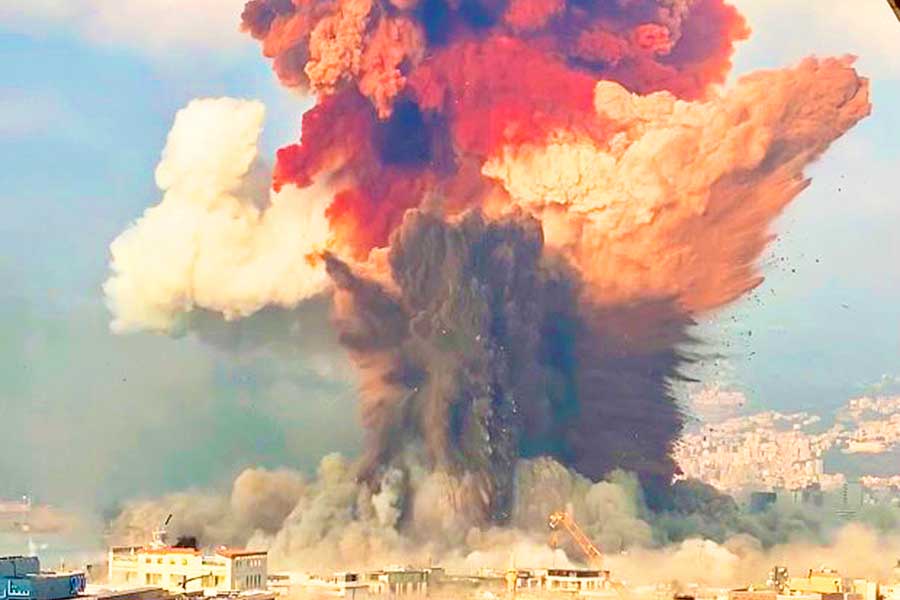 Líbano, explosión en Beirut