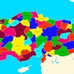 mapa de provincias de Turquía