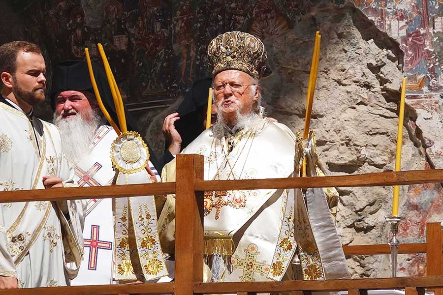 Turkey, Christian ceremony in the monastery of Sümela