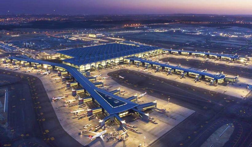 Istanbul Airport at night