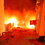 bombardeo al hospital Baptista de Gaza