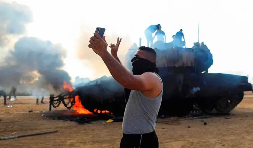 Israel, tank captured by Hamas