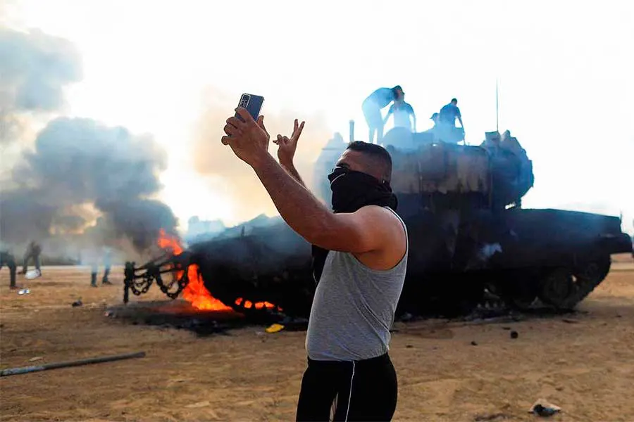 Israel, tank captured by Hamas