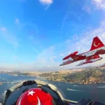 Istanbul, images from cockpit view