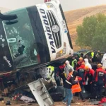 Turkey, bus accident in Sivas
