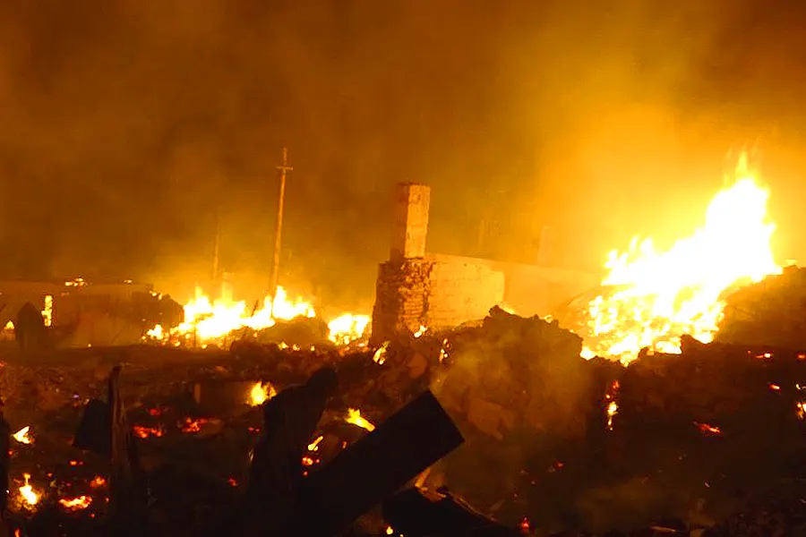 Turquía, incendio en un pueblo de Kastamonu