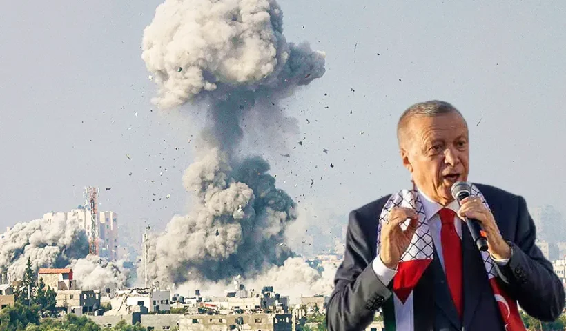 Erdoğan, bombing of Gaza