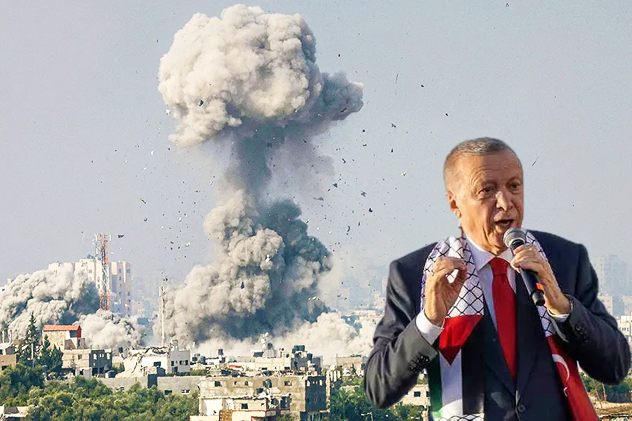 Erdoğan, bombing of Gaza