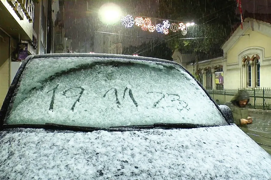 Istanbul, first snow