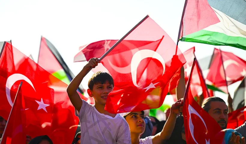 Turkey, protests in support of Palestine
