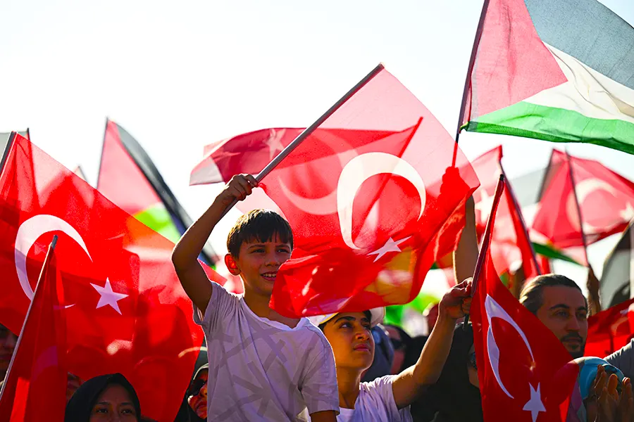 Turkey, protests in support of Palestine