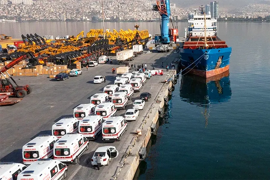 Turquía, barco con ayuda para Gaza