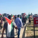Turquía, protesta a favor de Palestina en İncirlik