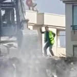viral video of a worker dancing