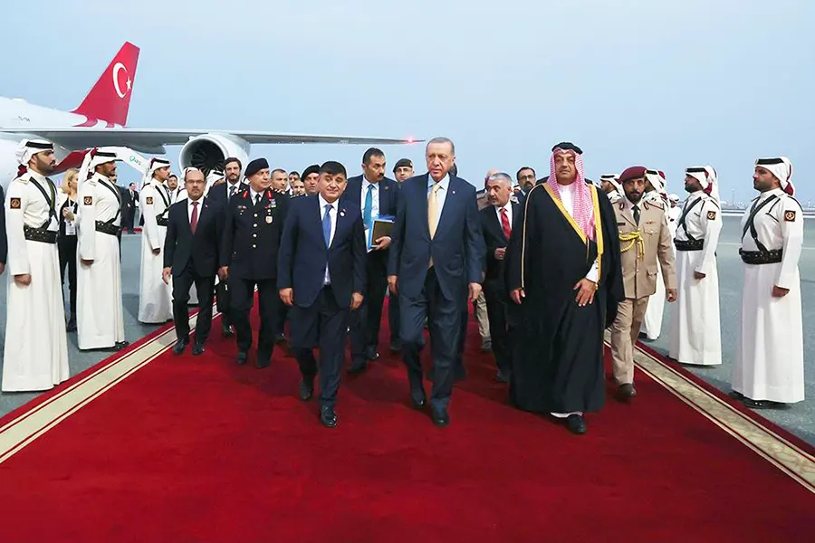 Erdoğan llega a Qatar