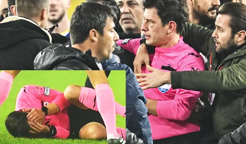 liga turca, agresión al árbitro
