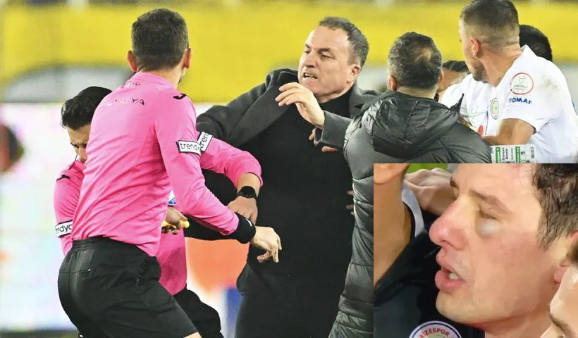 liga turca, agresión a un árbitro