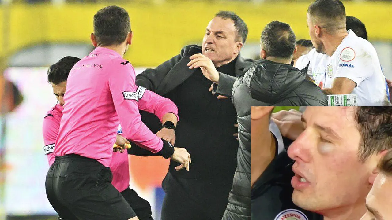 Turkish League, assault to a referee