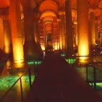 Estambul, dron en la Cisterna Basílica