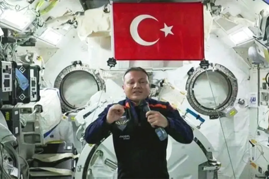 Turkish astronaut in the ISS