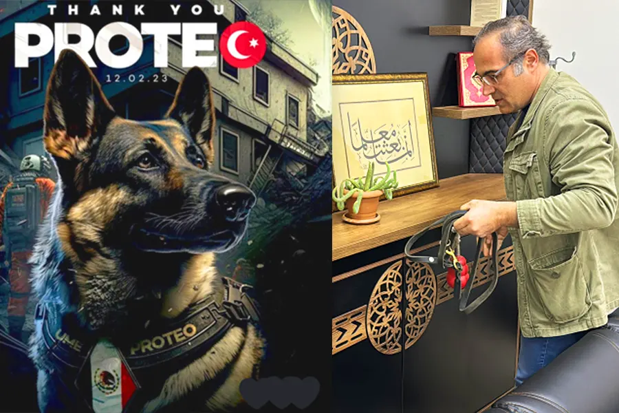 Turkey remembers the Mexican dog Proteo