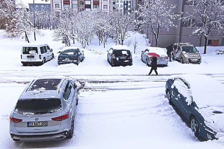Turquía, nevadas en Ankara