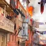 Estambul, incendio en Beyoğlu