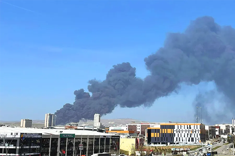 fire in Ankara