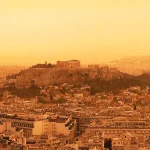 Grecia, nube de polvo del Sáhara