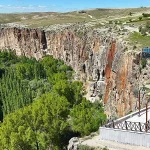 Capadocia, terraza sobre el Valle de Ihlara