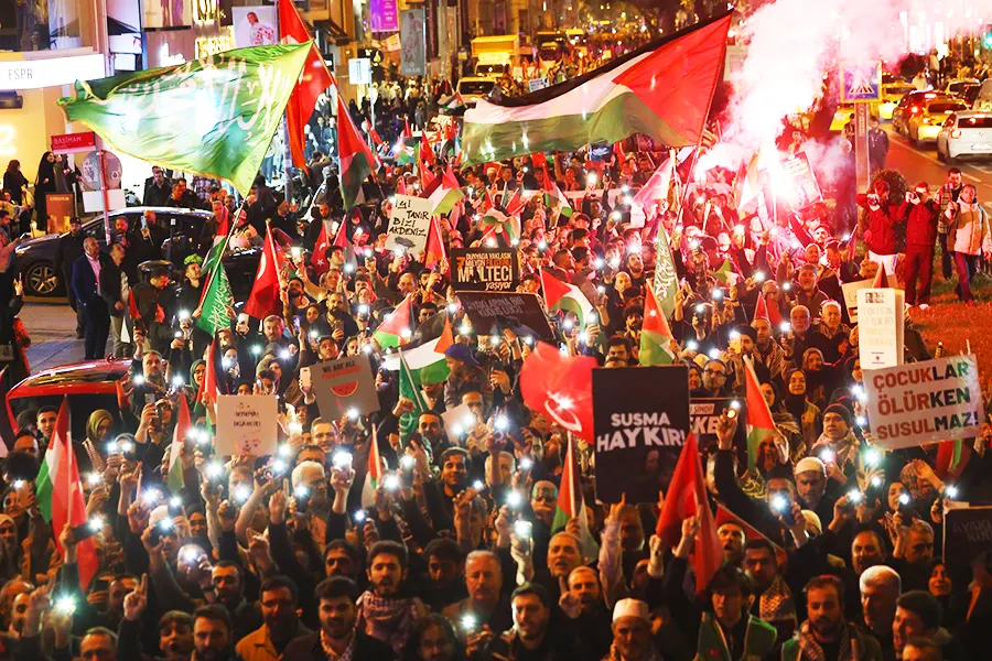 Estambul, protesta en apoyo a Palestina