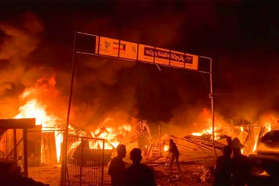Israeli bombing of refugee camp in Rafah