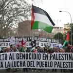 manifestación en favor de Palestina en Madrid