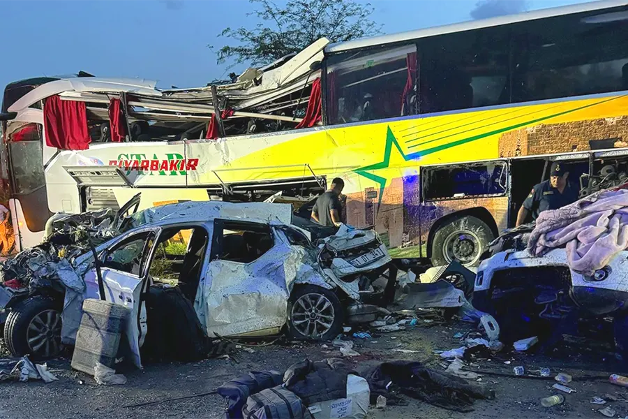 Turkey, road accident in Mersin