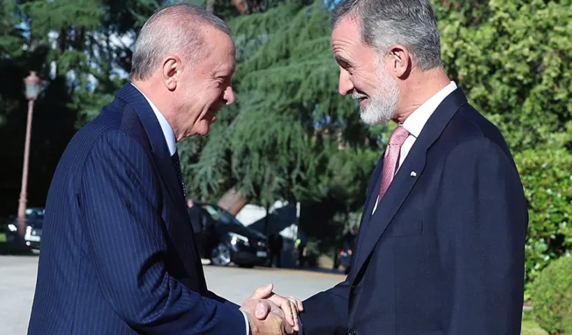 Erdoğan and King Felipe VI in Madrid