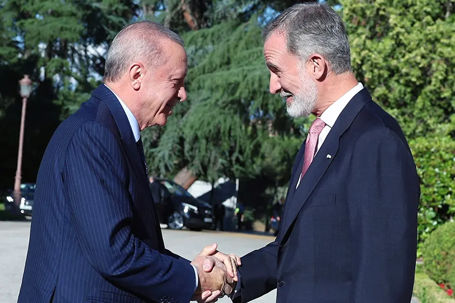 Erdoğan and King Felipe VI in Madrid