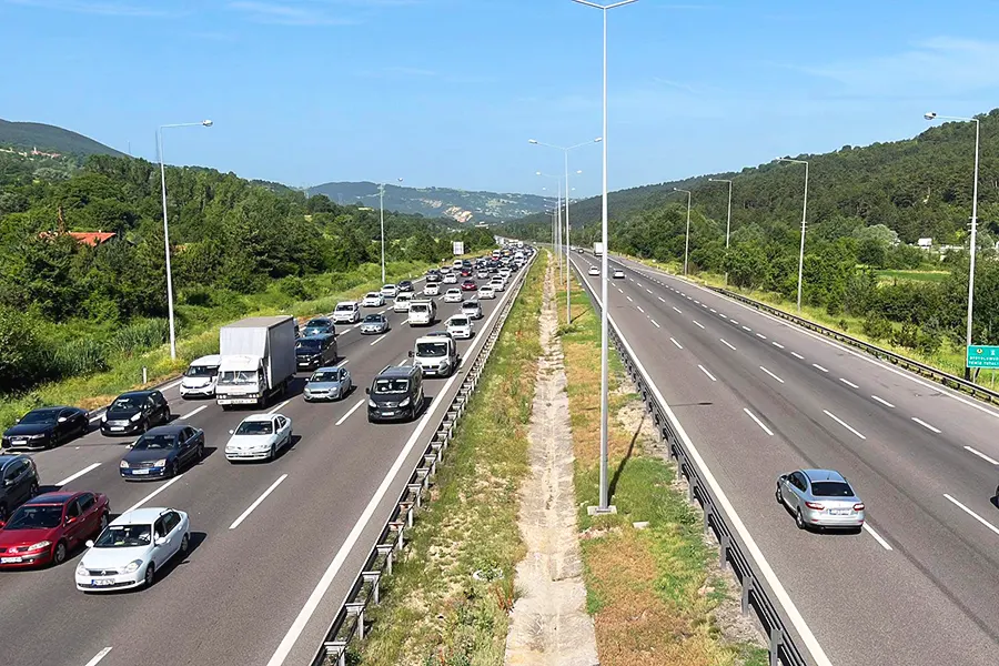 Turquía, atascos en la autopista