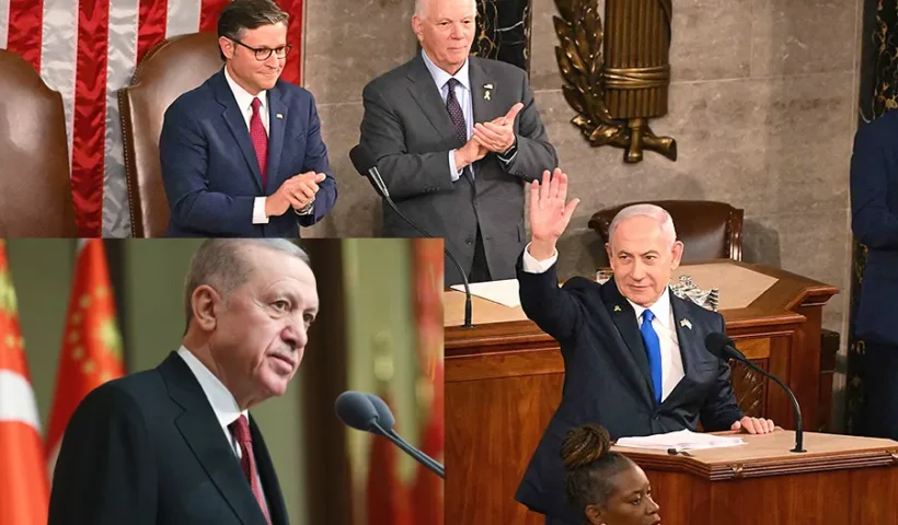 Erdoğan sobre Netanyahu en EE.UU.