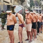 Israel, presos palestinos en Gaza