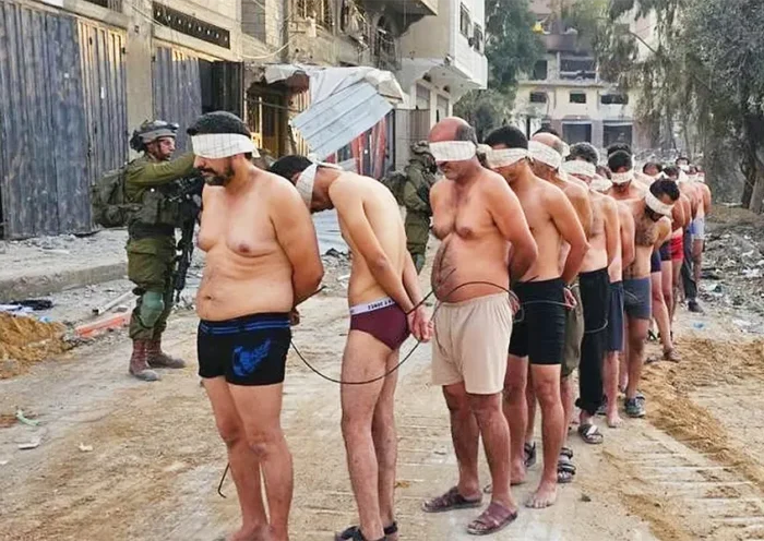 Israel, presos palestinos en Gaza
