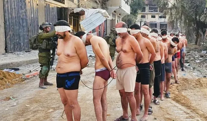 Israel, presos palestinos en Gaza