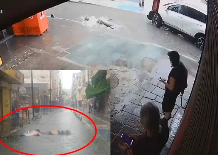Izmir, people electrocuted